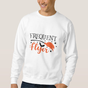 Sudadera Conmovedor lema de Halloween con viajero frecuente
