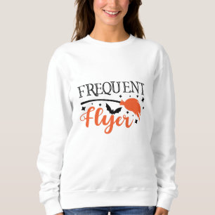 Sudadera Conmovedor lema de Halloween con viajero frecuente