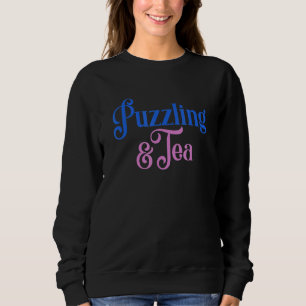 Sudadera Conmovedor Y Hobby De Té Jigsaw Puzzler