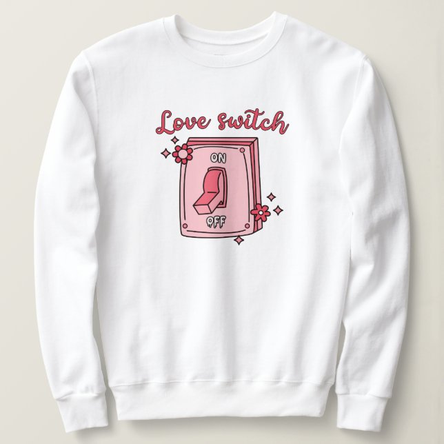 Sudadera Conmutador de amor divertido anti-El día de San Va (Anverso del diseño)