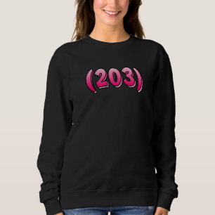 Sudadera Connecticut 203 Area Code Bridgeport New Haven Sta