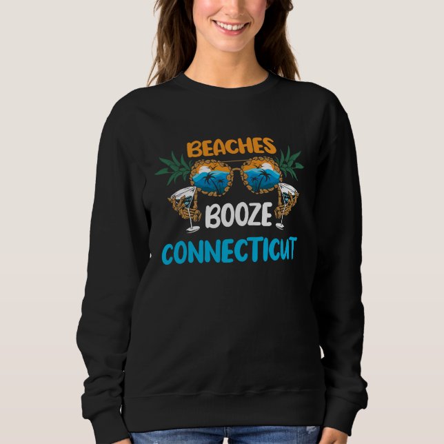 Sudadera Connecticut Beaches Vacation Party Matching (Anverso)