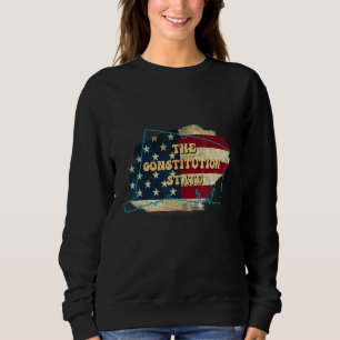 Sudadera Connecticut Ct Us Flag Motto