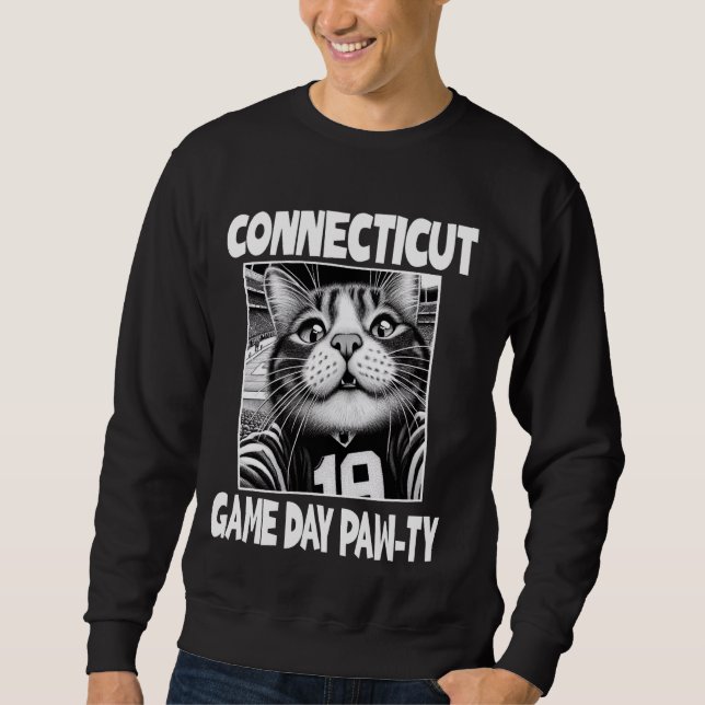 Sudadera Connecticut Game Day Fiesta Funny Home State Conne (Anverso)