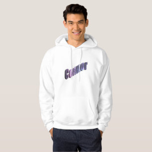 Sudadera Conner, nombre hecho de nubes de nebulosa azul,