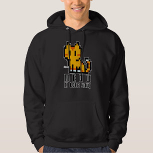 Sudadera Conoce A Cute Kitten Meow, ¡Te Amo! Retro Gaming D