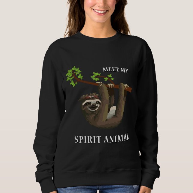 Sudadera Conoce a mi animal espiritual, la espuma linda (Anverso)