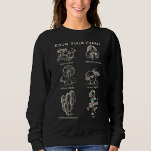 Sudadera Conoce Tu Hongo Divertido Tipo de Hongo Punseta Mi