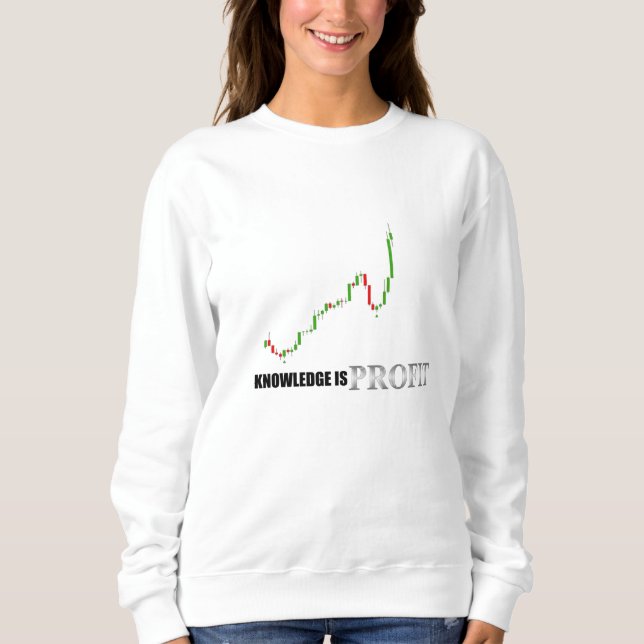 Sudadera Conocimiento Forex es una camiseta con fines de lu (Anverso)