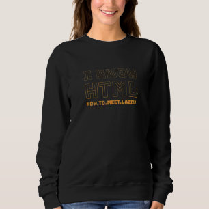 Sudadera Conozco El Motif Html Para Los Nervios De Códer Y
