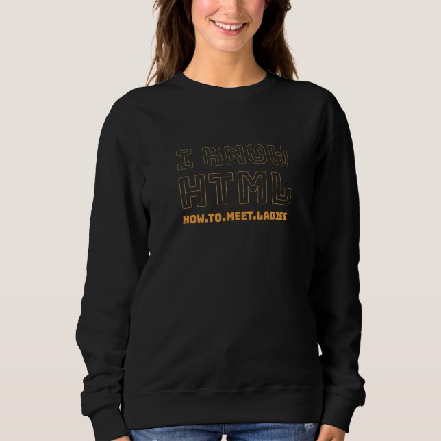 Sudadera Conozco El Motif Html Para Los Nervios De Códer Y  (Anverso)