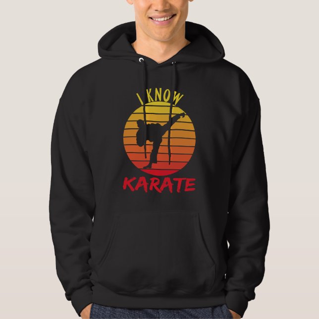 Sudadera Conozco Karate Karate Retro Sunset (Anverso)