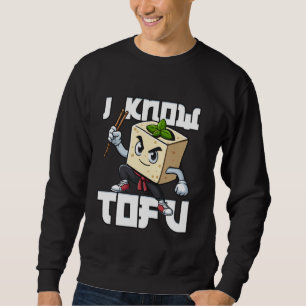 Sudadera Conozco Tofu Funny Vegan Martial Arts