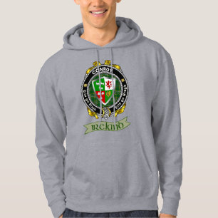 Sudadera Conroy/O'Conry Irish Shield Personalized Hoodie