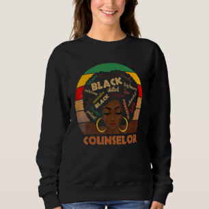 Sudadera Consejera de historia negra afroamericana