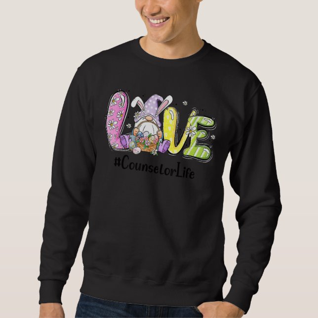 Sudadera Consejero de Amor Vida Vida Divertido Día de Pascu (Anverso)