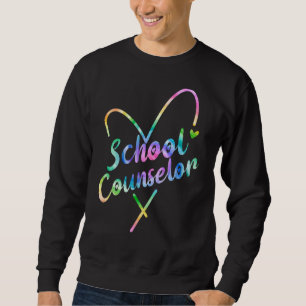 Sudadera Consejero De Corazón De Tye Dye De Regreso Al Cons