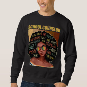 Sudadera Consejero escolar Afro-American Black Histo