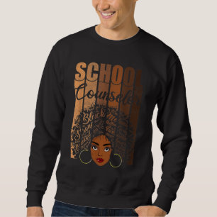 Sudadera Consejero escolar Aparato de Historia Negra Afro M