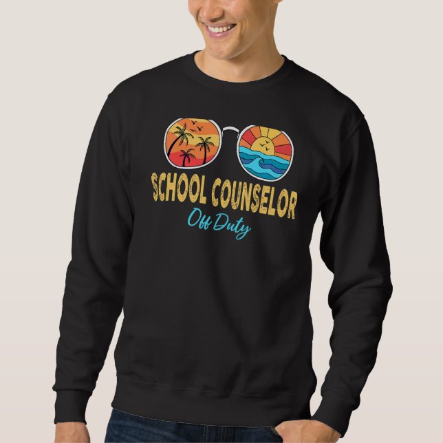 Sudadera Consejero Escolar Gafas De Sol De Servicio El Últi (Anverso)