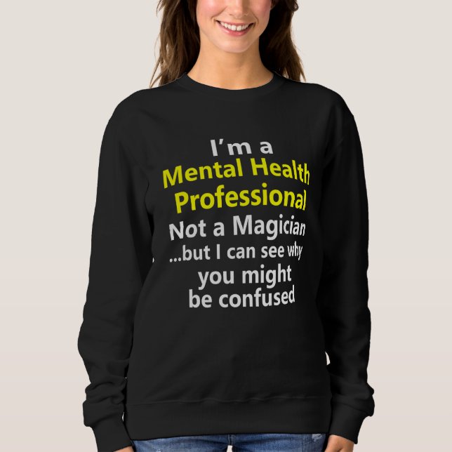 Sudadera Consejero profesional de salud mental Jo (Anverso)