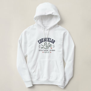 Sudadera Consejero Vida Escuchar Apoyar Empoderar Repetir