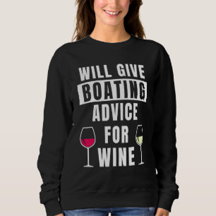Sudadera Consejos de navegación para capitán de vino navega