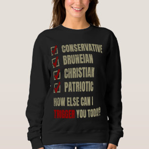 Sudadera Conservador cristiano patriótico bruneano
