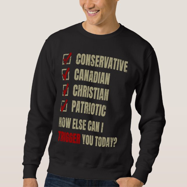 Sudadera Conservative Canadian Christian Patriotic (Anverso)