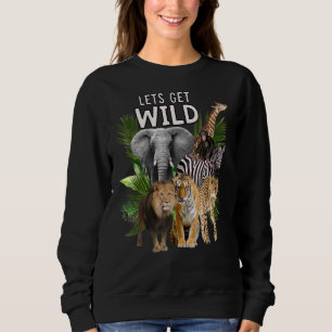 Sudadera Consigamos a los animales salvajes del zoológico F