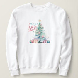 Sudadera Consigamos un árbol de navidad con acuarela ligera