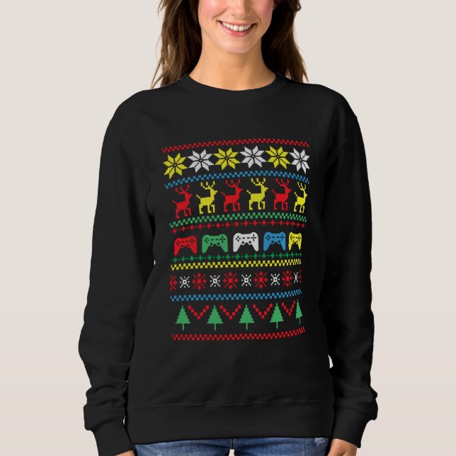 Sudadera Consola de juegos de gamer PC Funny Chr (Anverso)