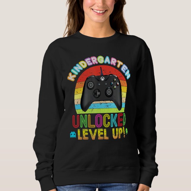 Sudadera Consola de videojuegos de nivel superior sin bloqu (Anverso)