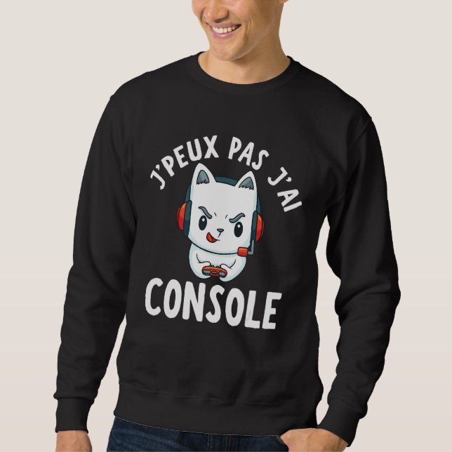 Sudadera Consola Jpeux Pas J Ai - Geek Gamer (Anverso)