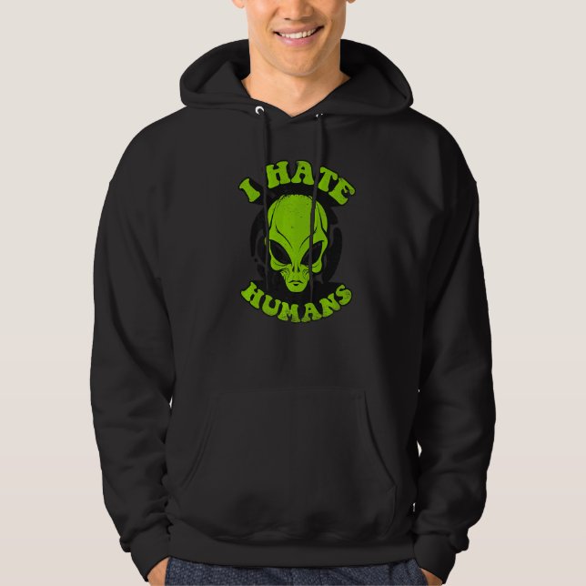 Sudadera Conspiración Odio Humanos Alien Alien (Anverso)