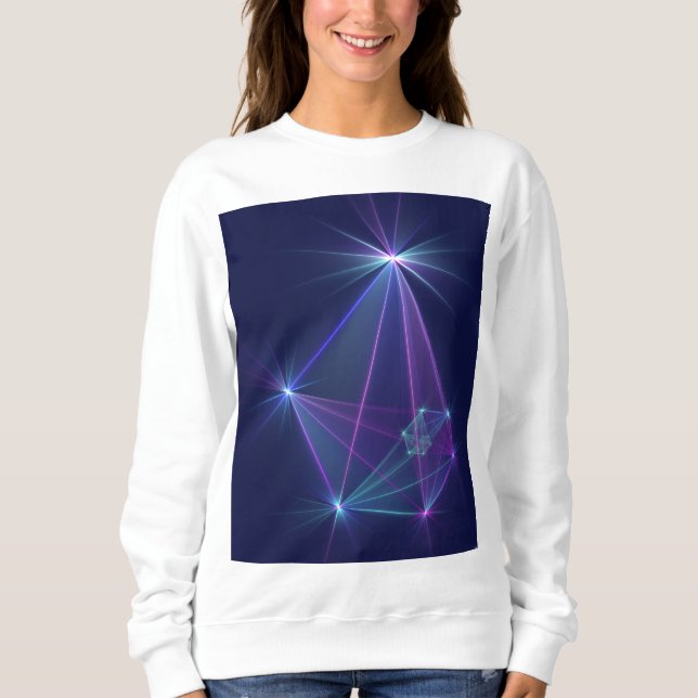 Sudadera Constelación, abstracta fantasía de arte fractal (Anverso)