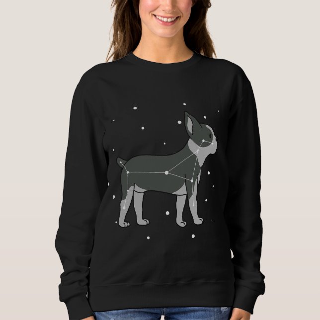 Sudadera Constelación de Boston Terrier (Anverso)