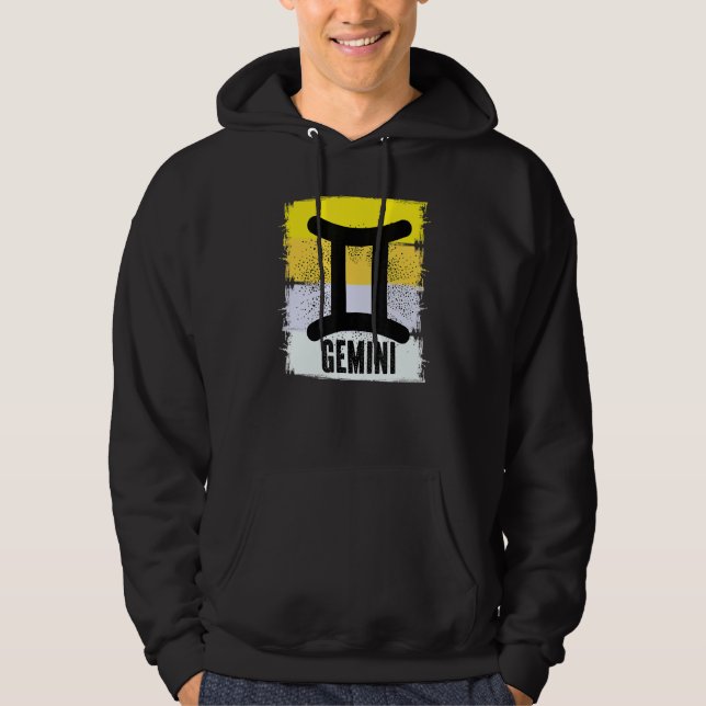 Sudadera Constelación del símbolo zodiaco de cumpleaños de  (Anverso)