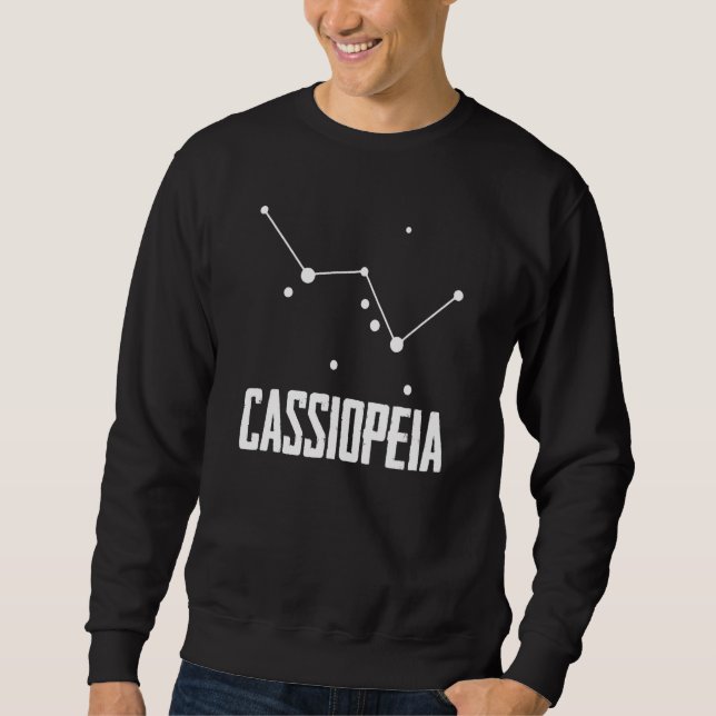 Sudadera Constelación Estrella De Cassiopeia Para Stargazer (Anverso)