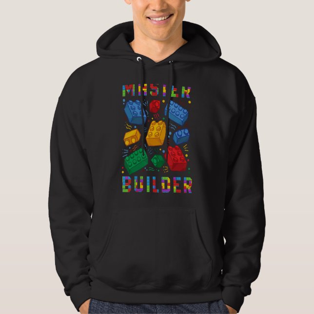 Sudadera Construcción de bloques de ladrillo Construcción d (Anverso)