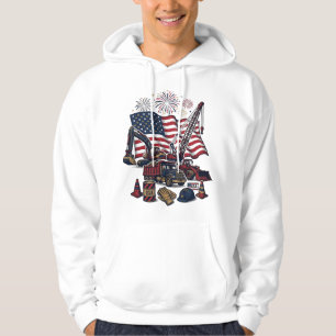 Sudadera Construcción Patriótica USA Vintage