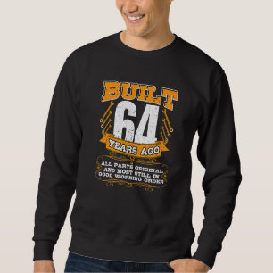 Sudadera Construido 64 Años Todas Las Piezas Original Y Aún