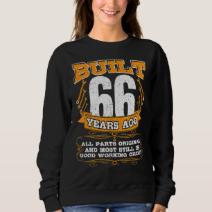 Sudadera Construido 66 Años Todas Las Piezas Original Y Aún