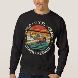 Sudadera Construir Avión RC Volar Chocar Reconstruir Piloto