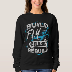 Sudadera Construir Volar Chocar Reconstruir - Aviador Aeron
