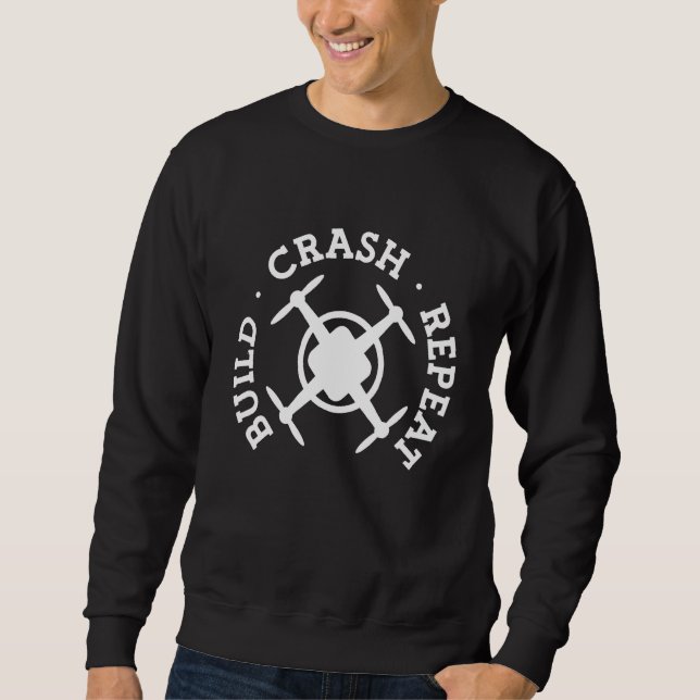 Sudadera ConstruirestrellarRepetirPilotoDeDron (Anverso)