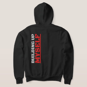Sudadera Construyendo a mí mismo Gráficos de Fitness de Gim