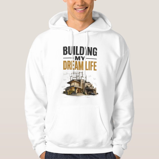 Sudadera Construyendo Mi Vida Soñada – Progreso Sobre Perfe (Anverso)