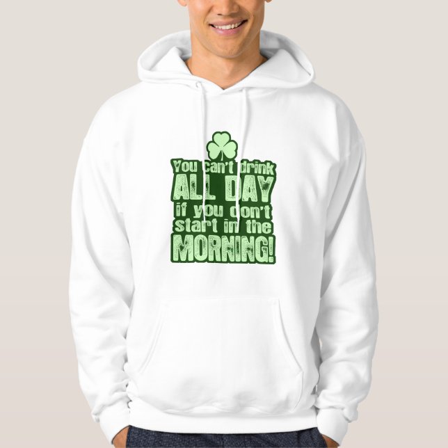Sudadera Consumición hilarante del día del St Patricks (Anverso)