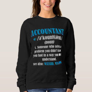 Sudadera Contabilidad divertida de la definición de la ide